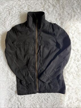 Madewell Black Faded Long Sleeve Fleet Military Style Jacket Size XS